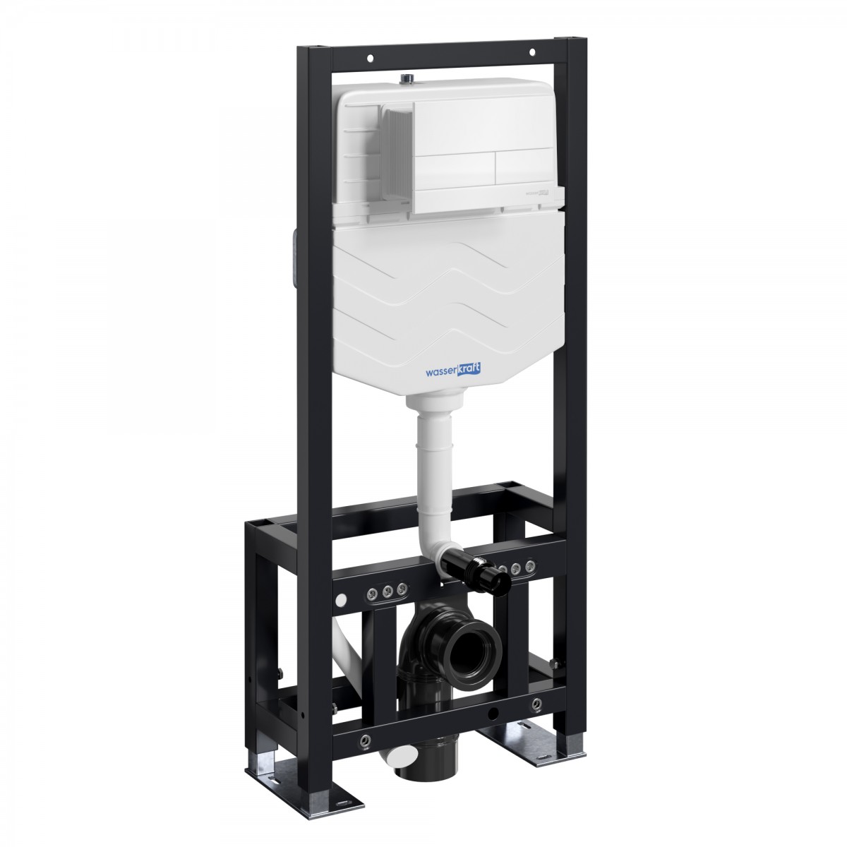 Инсталляция для подвесного унитаза WasserKraft Dill 61TLT.010.ME.WH04 (цвет клавиши белый)