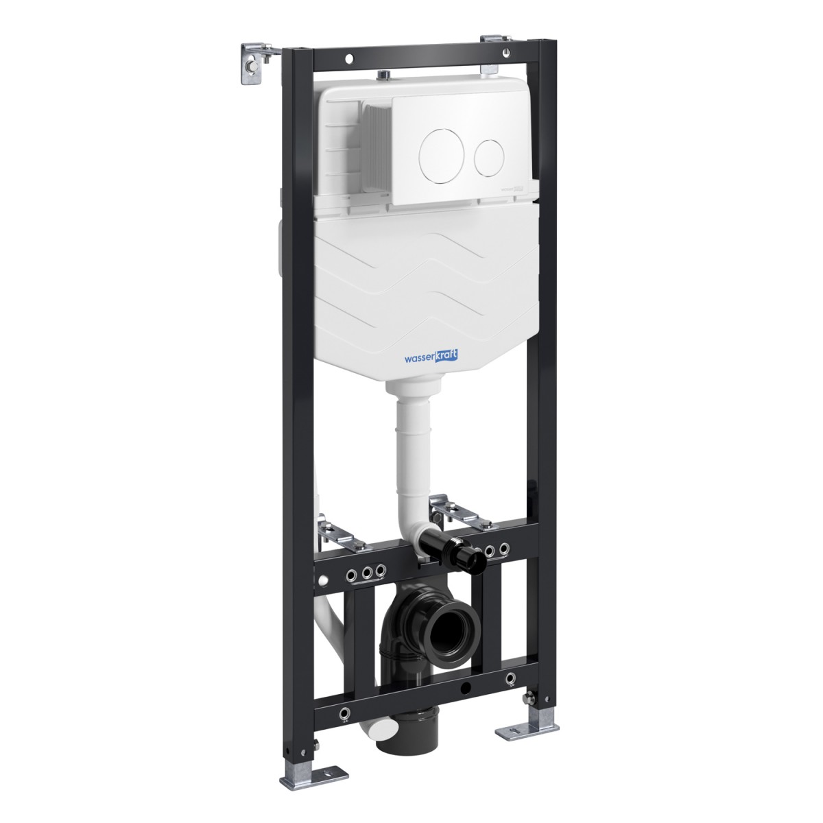 Инсталляция для подвесного унитаза WasserKraft Aller 10TLT.010.ME.WH02 (цвет клавиши белый)