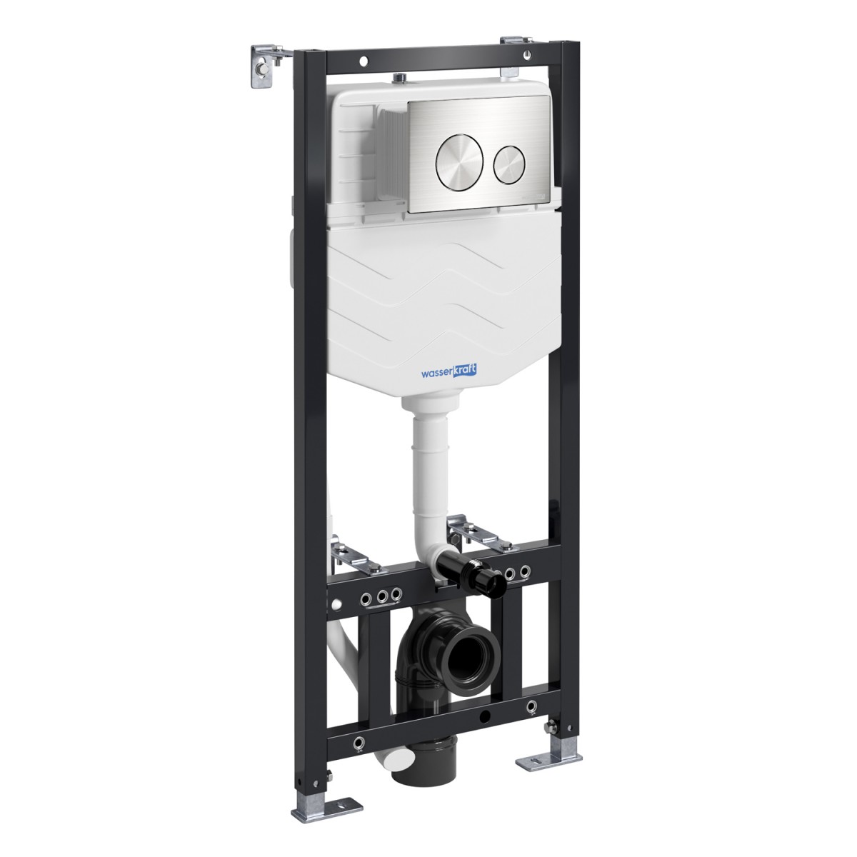 Инсталляция для подвесного унитаза WasserKraft Aller 10TLT.010.ME.BN02 (цвет клавиши никель)