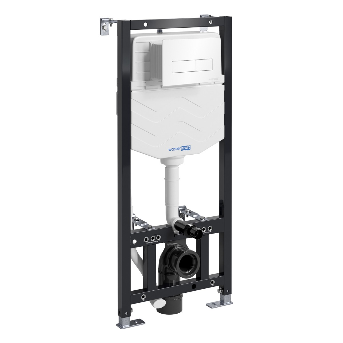 Инсталляция для подвесного унитаза WasserKraft Aller 10TLT.010.ME.WH03 (цвет клавиши белый)