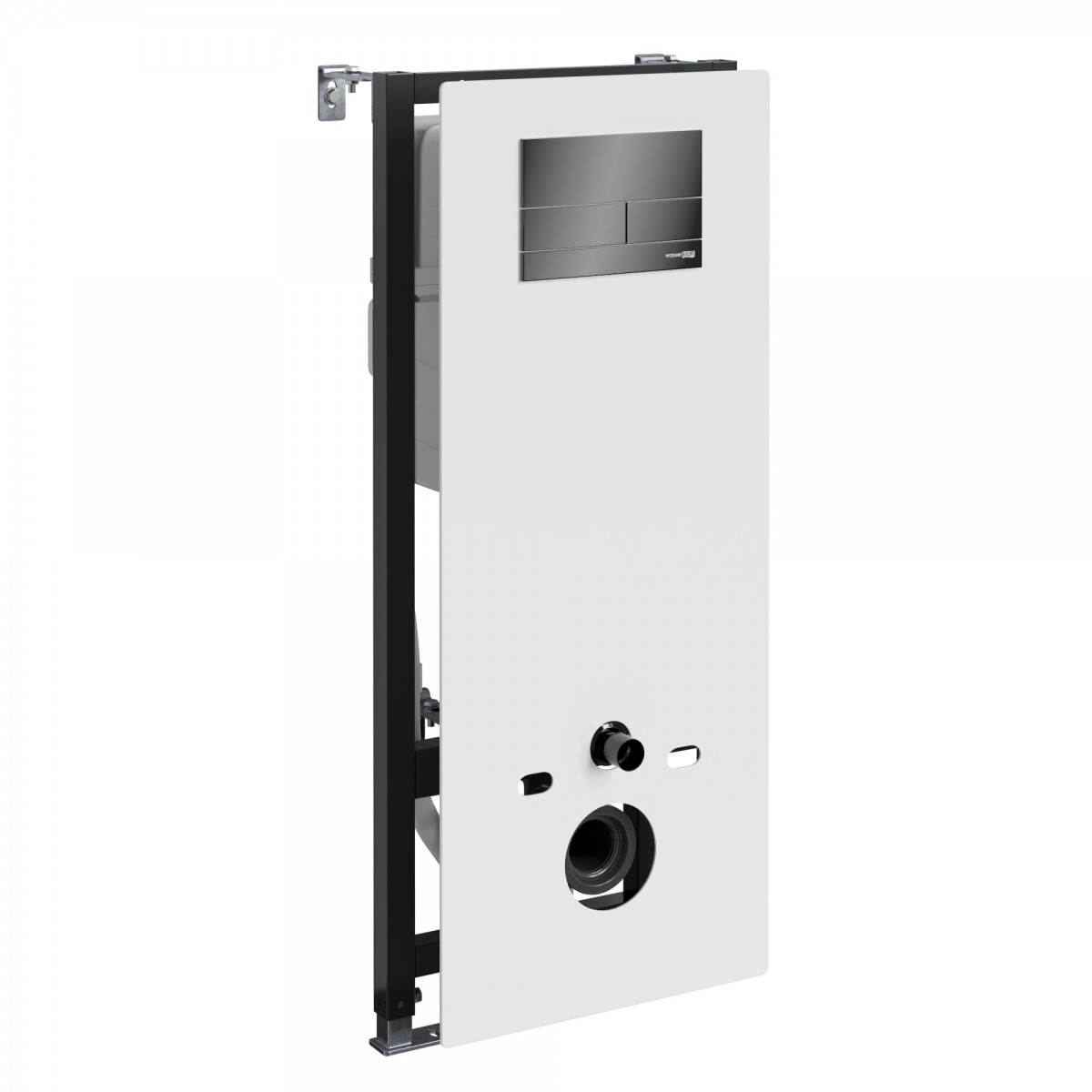 Инсталляция для подвесного унитаза WasserKraft Abens 20TLT.010.ME.WH.PB04 (цвет клавиши чёрный)