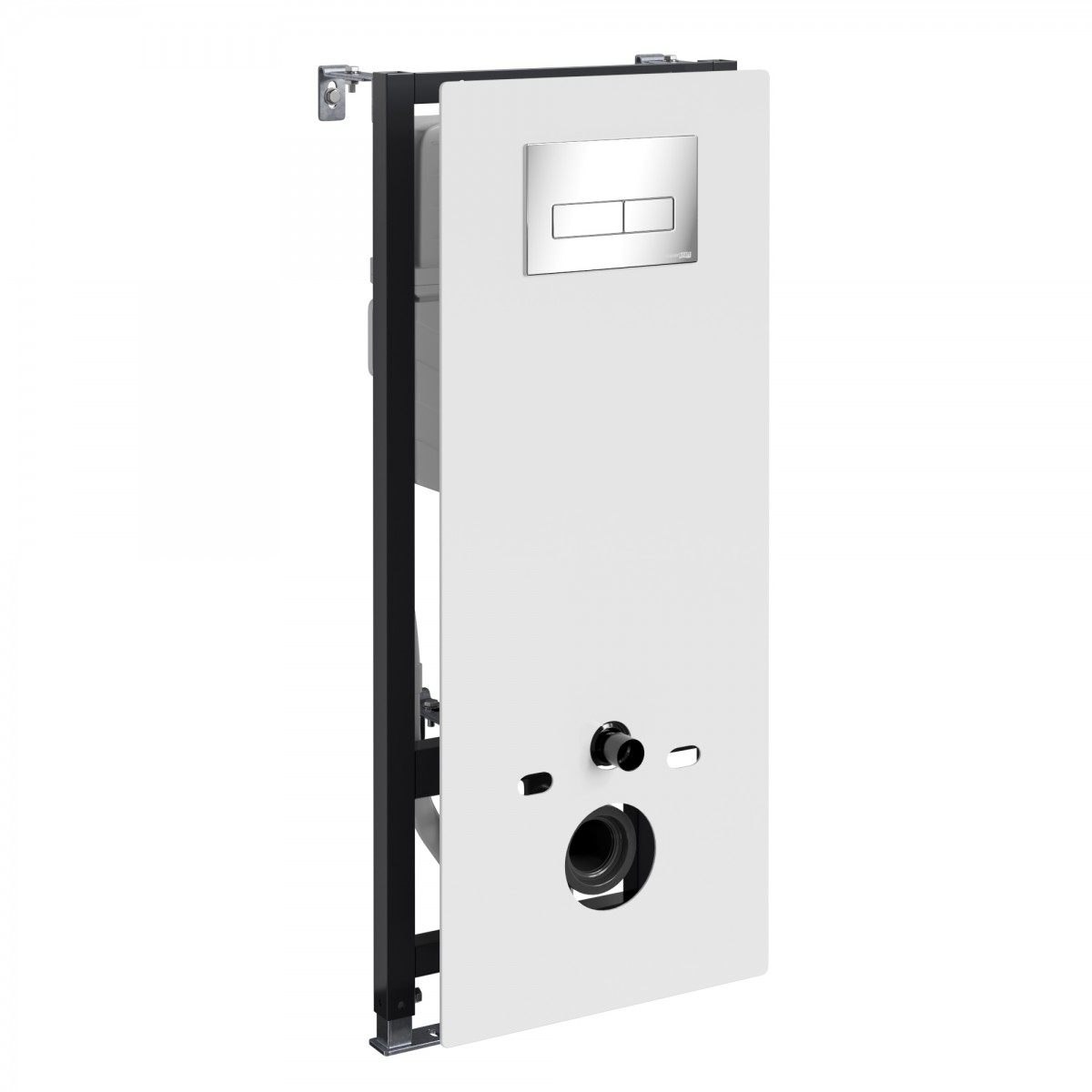 Инсталляция для подвесного унитаза WasserKraft Abens 20TLT.010.ME.WH.CH03 (цвет клавиши хром)