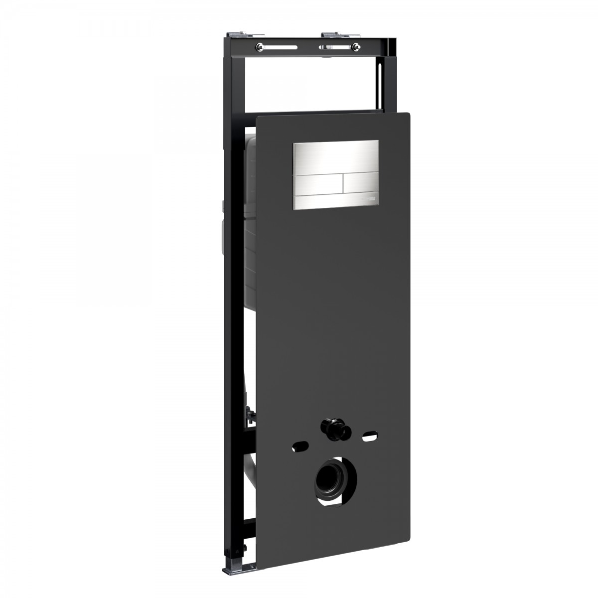 Инсталляция для подвесного унитаза WasserKraft Salm 27TLT.010.ME.BL.BN04 (цвет клавиши никель)