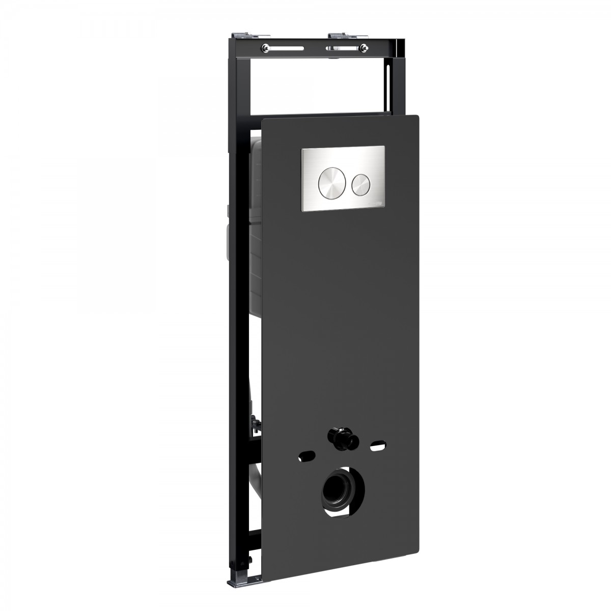Инсталляция для подвесного унитаза WasserKraft Salm 27TLT.010.ME.BL.BN02 (цвет клавиши никель)