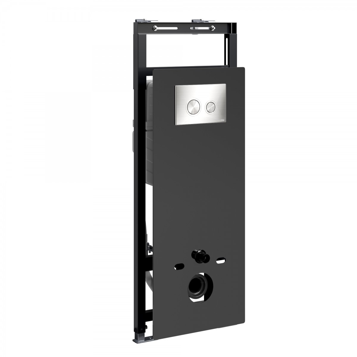 Инсталляция для подвесного унитаза WasserKraft Salm 27TLT.010.ME.BL.BN01 (цвет клавиши никель)