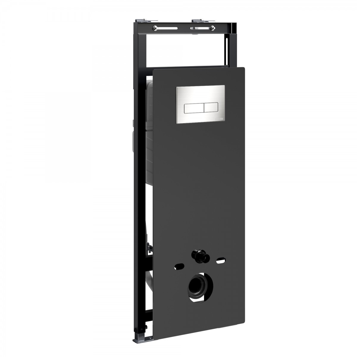 Инсталляция для подвесного унитаза WasserKraft Salm 27TLT.010.ME.BL.BN03 (цвет клавиши никель)