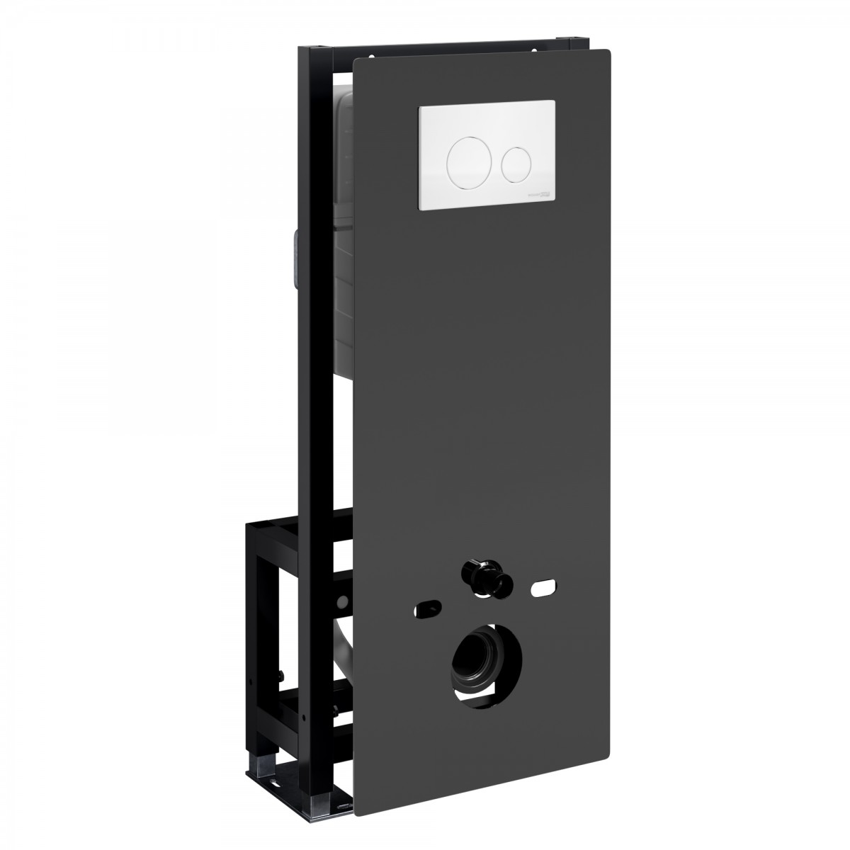 Инсталляция для подвесного унитаза WasserKraft Glan 66TLT.010.ME.BL.WH02 (цвет клавиши белый)
