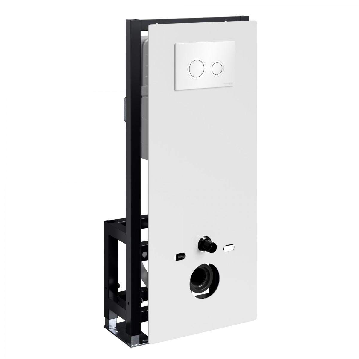Инсталляция для подвесного унитаза WasserKraft Glan 66TLT.010.ME.WH.WH01 (цвет клавиши белый)