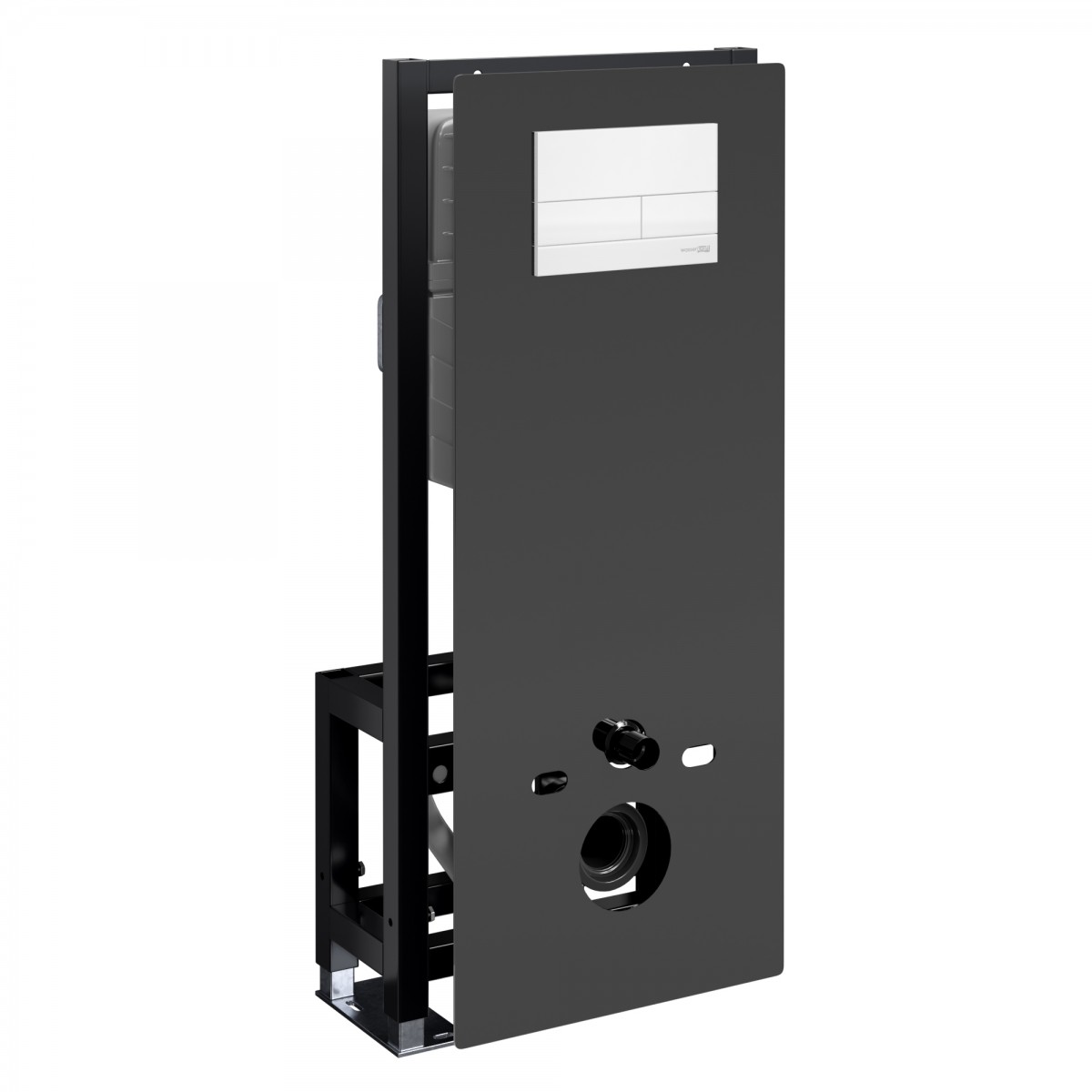Инсталляция для подвесного унитаза WasserKraft Glan 66TLT.010.ME.BL.WM04 (цвет клавиши белый матовый)