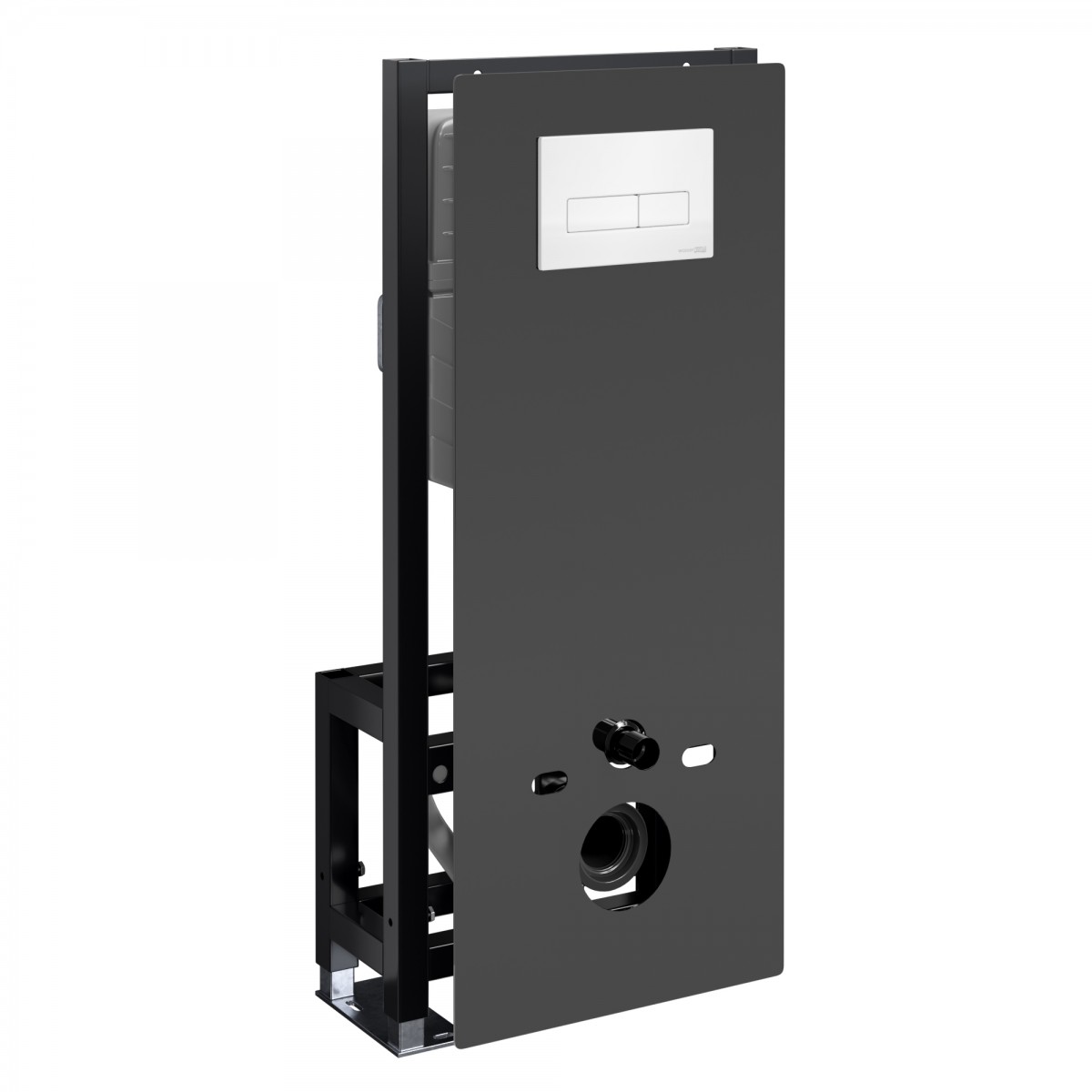 Инсталляция для подвесного унитаза WasserKraft Glan 66TLT.010.ME.BL.WH03 (цвет клавиши белый)