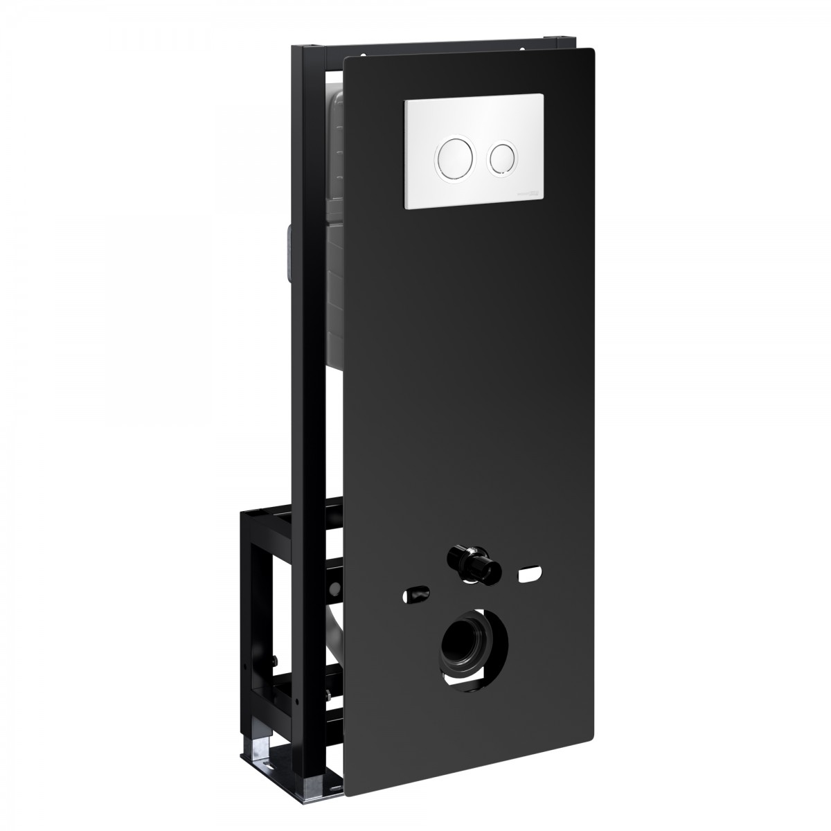 Инсталляция для подвесного унитаза WasserKraft Glan 66TLT.010.ME.BL.WH01 (цвет клавиши белый)