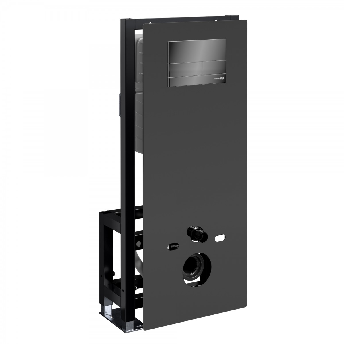 Инсталляция для подвесного унитаза WasserKraft Glan 66TLT.010.ME.BL.PB04 (цвет клавиши черный)
