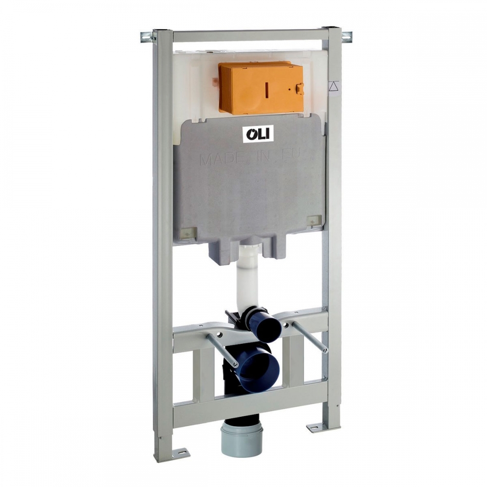 Инсталляция для подвесного унитаза Oli 80 pneumatic 300573pSA00 (цвет клавиши хром)