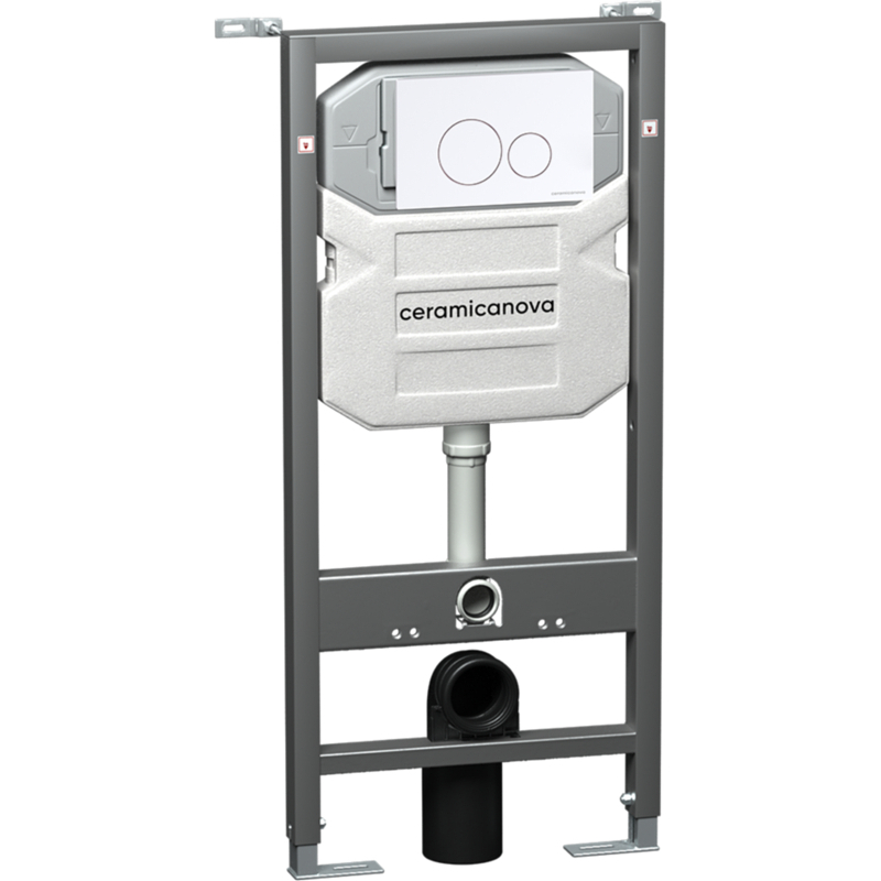 Инсталляция для подвесного унитаза Ceramica Nova Envision CN1001W (цвет клавиши белый)