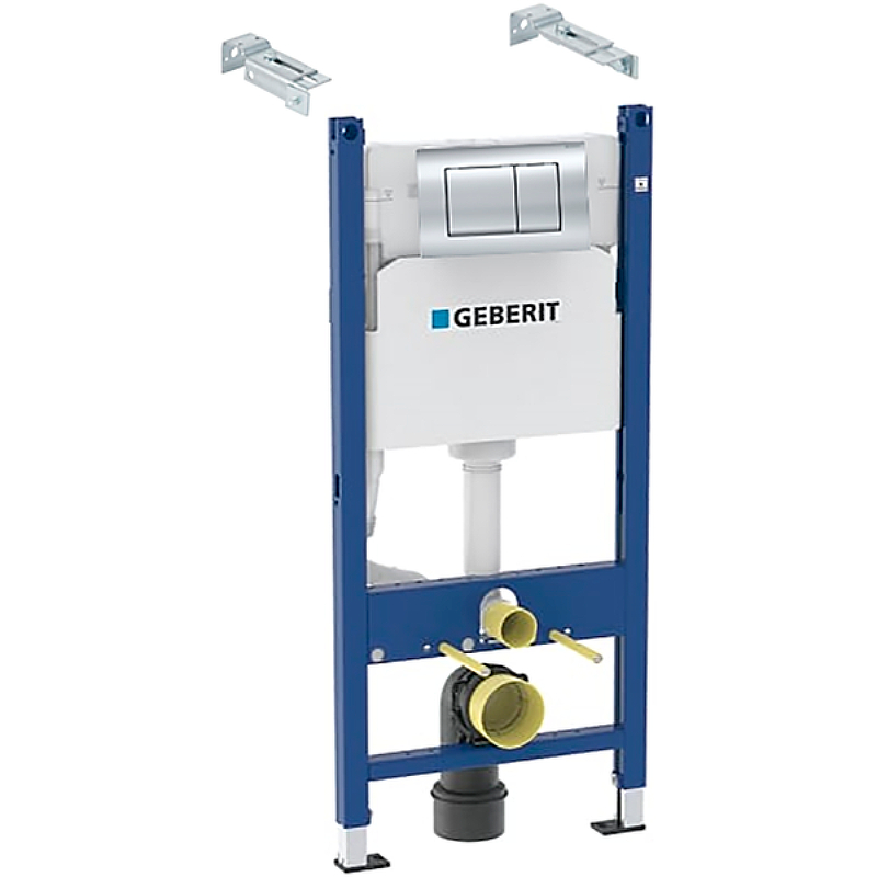 Инсталляция для подвесного унитаза Geberit Duofix 458.163.21.1 (цвет клавиши хром)