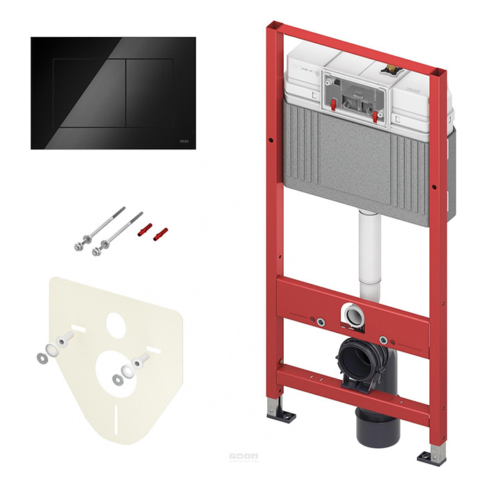 Инсталляция для подвесного унитаза Tecebase K440403 (цвет клавиши черный)