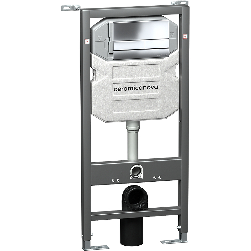 Инсталляция для подвесного унитаза Ceramica Nova Envision CN1002CH (цвет клавиши хром)