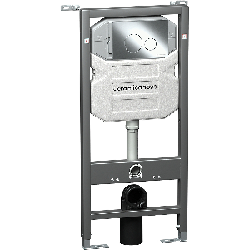 Инсталляция для подвесного унитаза Ceramica Nova Envision CN1001CH (цвет клавиши хром)