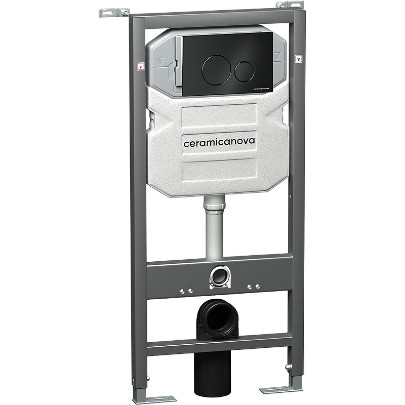 Инсталляция для подвесного унитаза Ceramica Nova Envision CN1001B (цвет клавиши черный матовый)