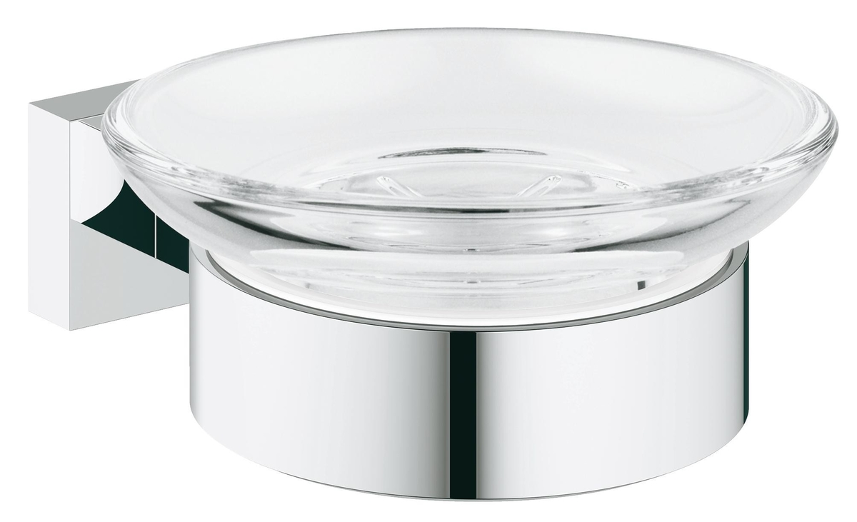 Мыльница с держателем GROHE Essentials Cube, хром 40754001