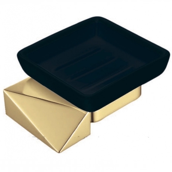 Мыльница Boheme New Venturo 10313-G-B (золото/чёрный)