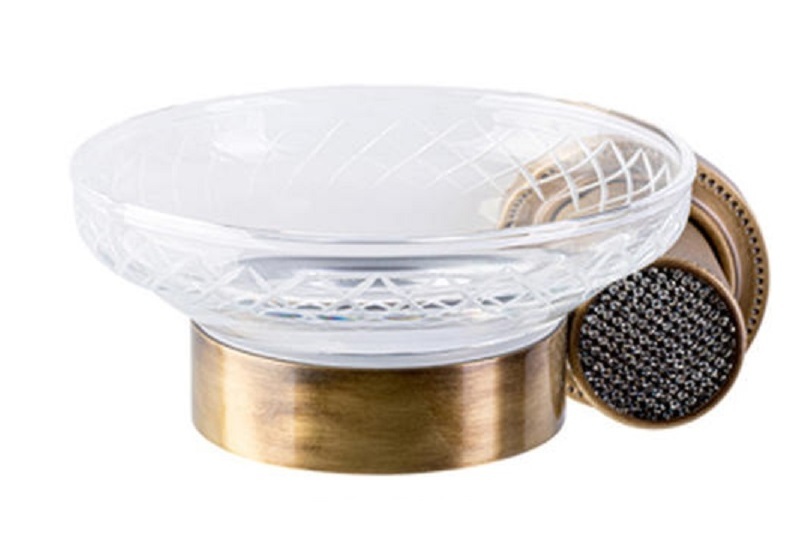 Мыльница Boheme Royale Cristal 10923-BR-B (бронза) настенная