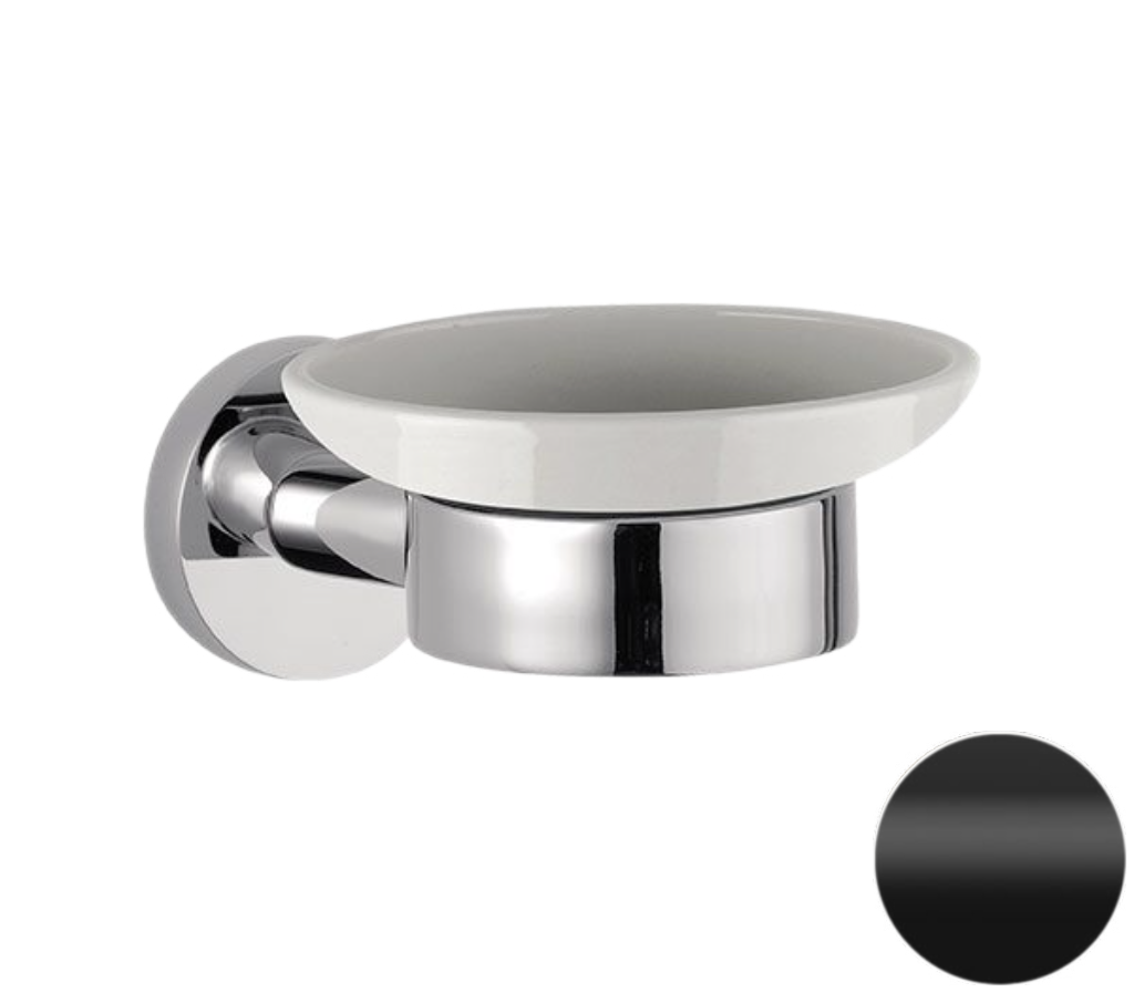 Мыльница Remer Guest GS10NO (черный матовый/белый) настенная