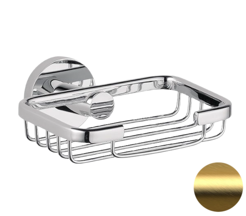 Мыльница Remer Guest GS11BG (золото матовое брашированное) настенная