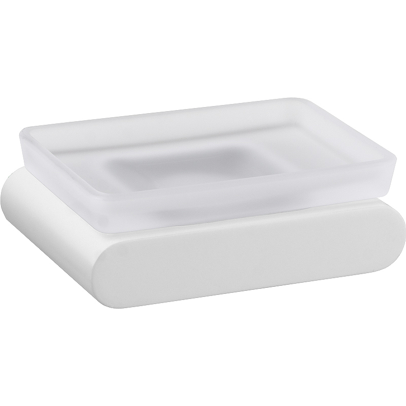 Мыльница Remer Lounge LN10BO (белый матовый/стекло матовое) настенная