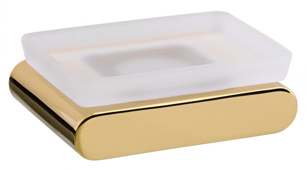 Мыльница Remer Lounge LN10DO (золото/стекло матовое) настенная