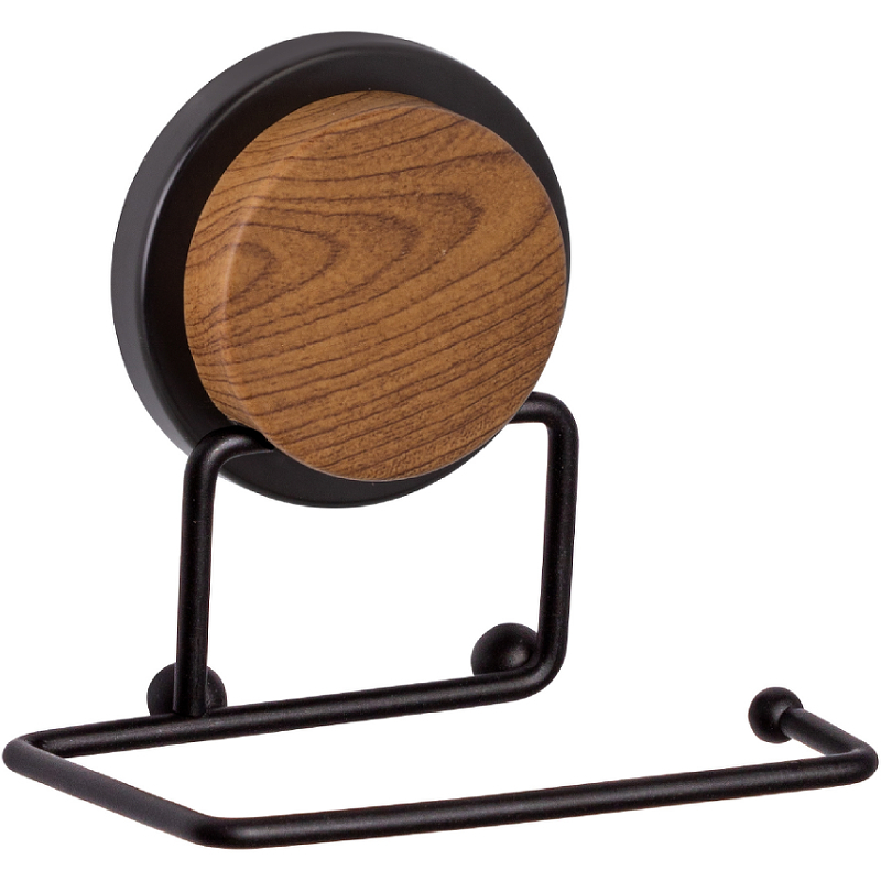Бумагодержатель Fixsen Magic Wood FX-46010B (черный матовый)
