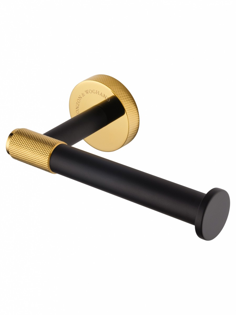 Бумагодержатель Wonzon & Woghand MAJESTIC WW-9216 (чёрный/золото)