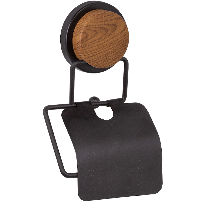 Бумагодержатель Fixsen Magic Wood FX-46010 (черный матовый)