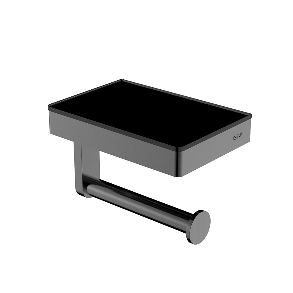 Бумагодержатель Black&White Gravity 9620GM (оружейная сталь)