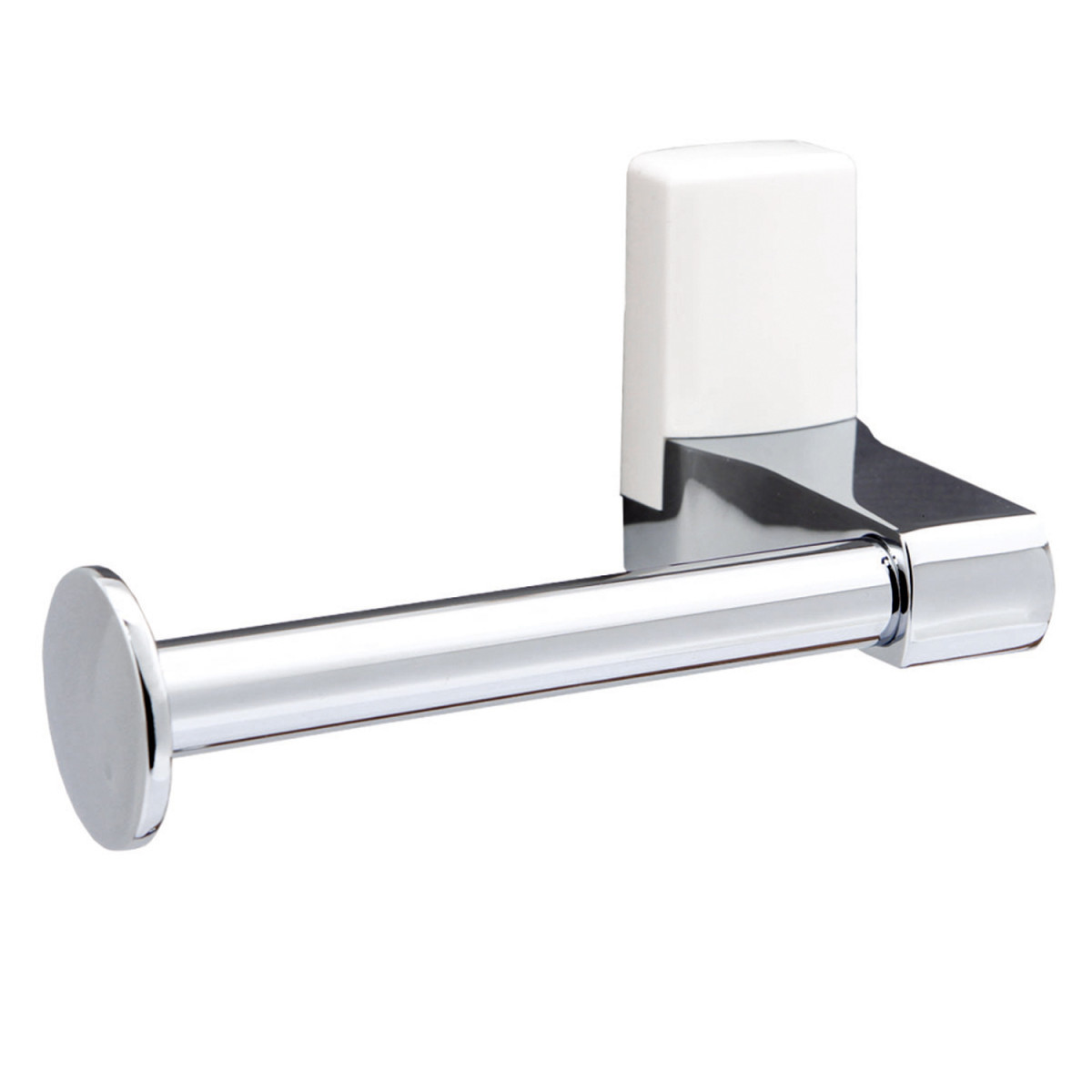 Бумагодержатель WasserKRAFT Leine K-5096WHITE (хром/белый)