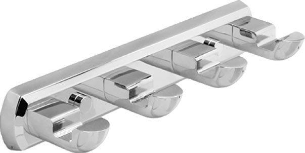 Планка с 4-мя крючкам WasserKRAFT Kammel K-8374 (хром)