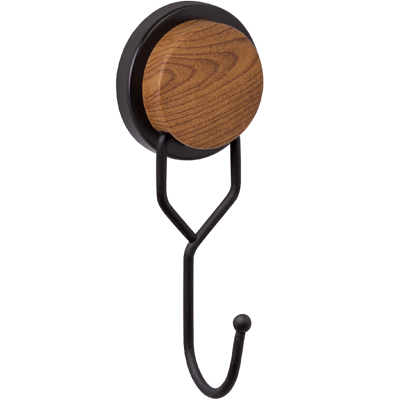 Крючок Fixsen Magic Wood FX-46005 (черный матовый)