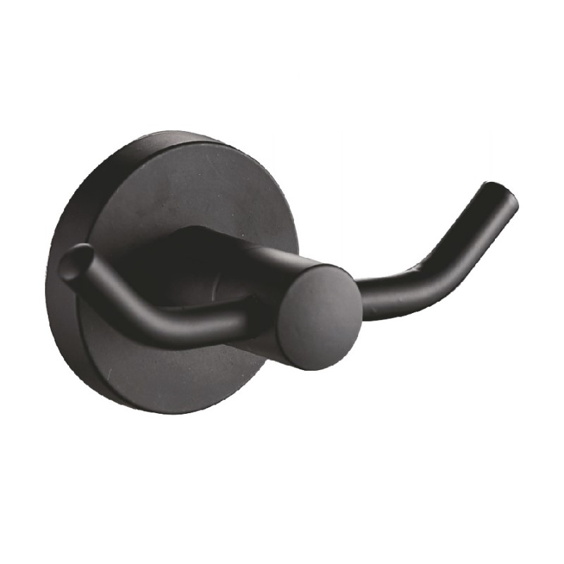 Крючок двойной Haiba HB8705-2 (чёрный матовый)