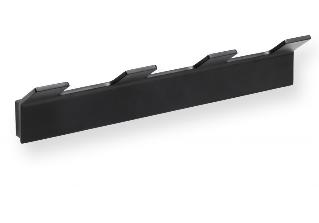 Планка с 4 крючками Bemeta Nero 135105210 (черный матовый)