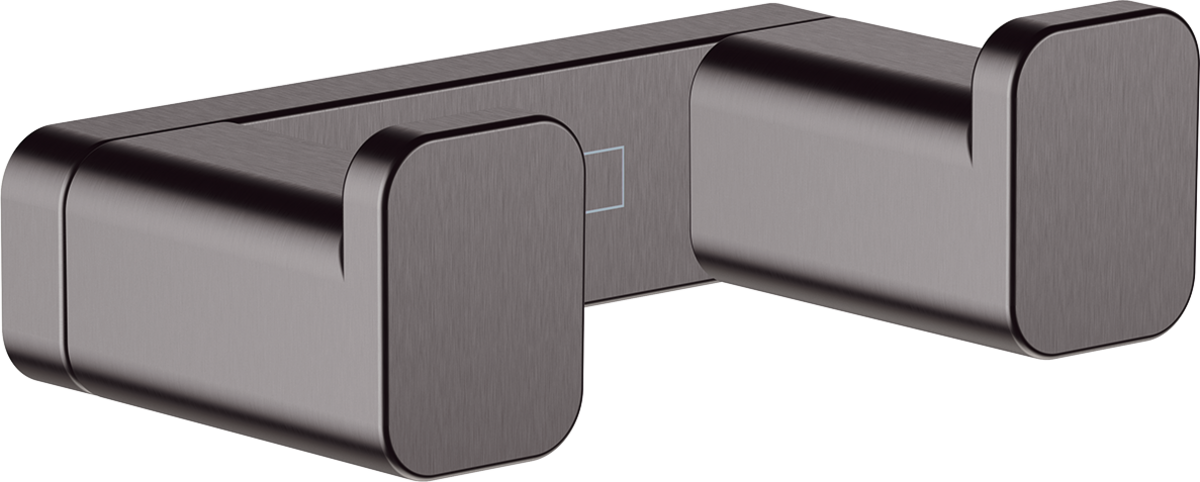 Двойной крючок для полотенец Hansgrohe AddStoris 41755340, черный хром