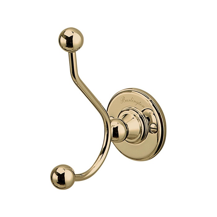 Крючок двойной Burlington A4 GOLD (золото)