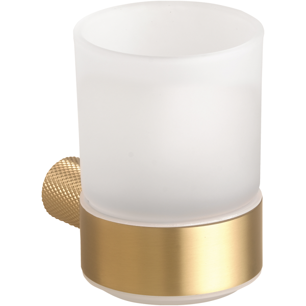 Стакан для ванной комнаты Bemeta AURIA 171110010 (светлое золото матовое) настенный