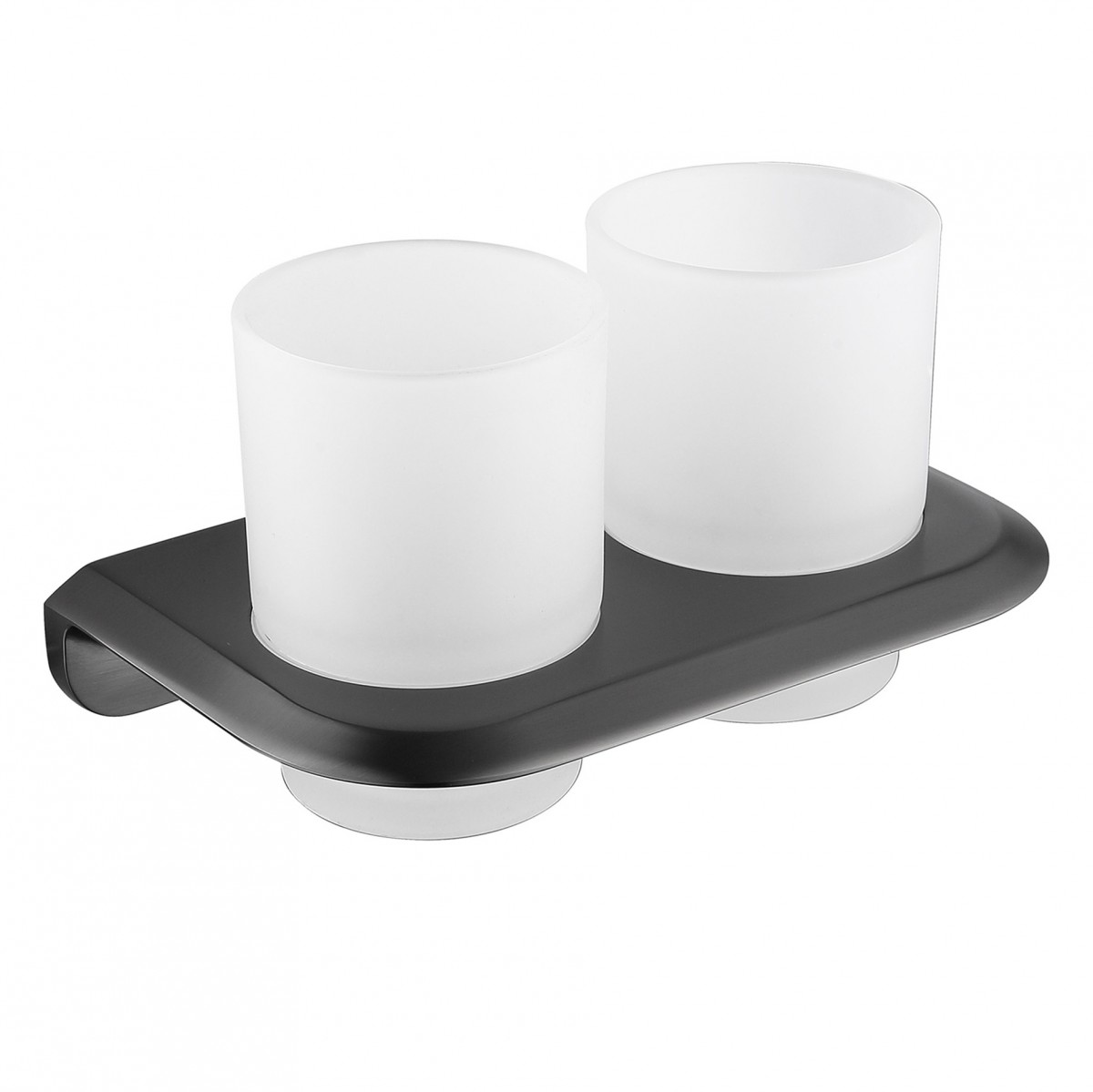 Стакан для ванной комнаты Abber Nord AA1557NG (никель/стекло матовое)