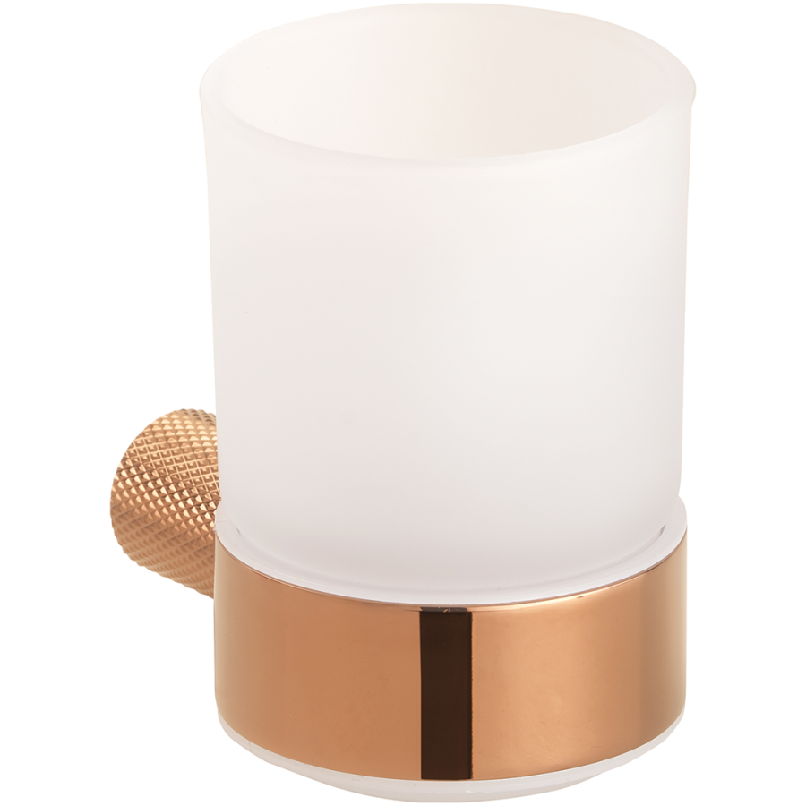 Стакан для ванной комнаты Bemeta GLACERA 175110010 (медное золото) настенный