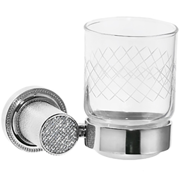Стакан для ванной комнаты Boheme Royale Cristal 10924-CR (хром)