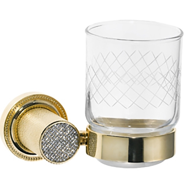 Стакан для ванной комнаты Boheme Royale Cristal 10924-G (золото)