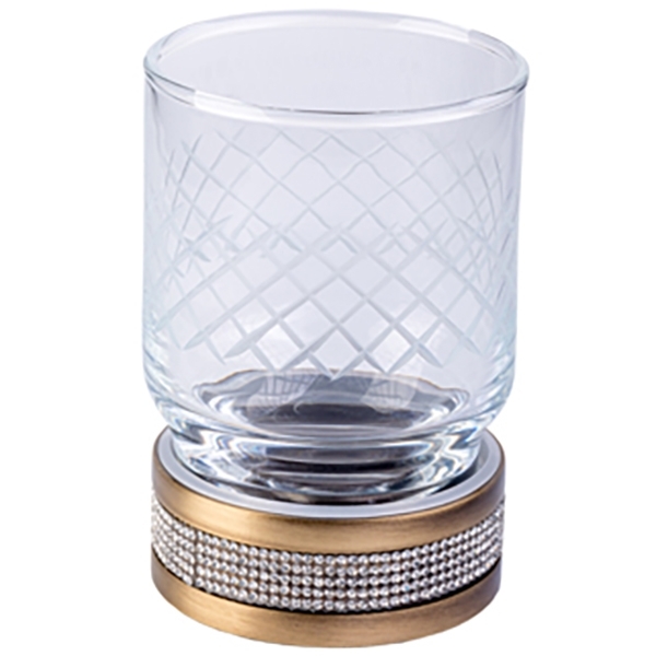 Стакан для ванной комнаты Boheme Royale Cristal 10931-BR (бронза)