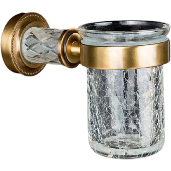 Стакан для ванной комнаты Boheme Murano Cristal 10904-CRST-BR (бронзовый)