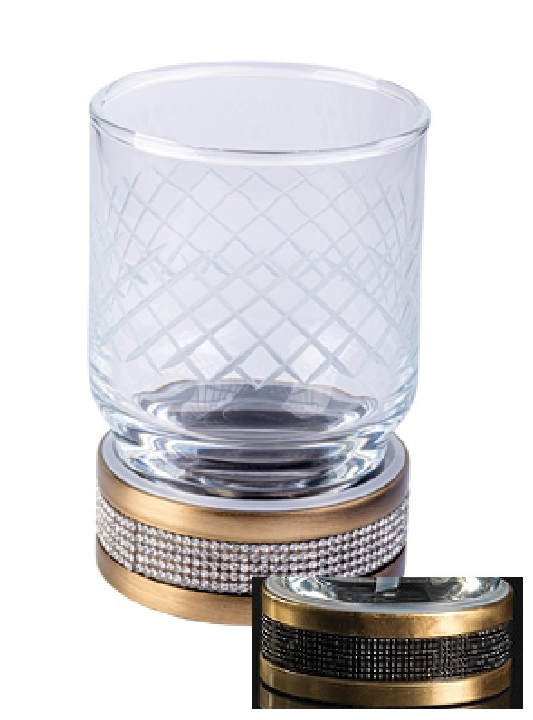 Стакан для зубных щеток Boheme Royale Cristal 10931-BR-B (бронзовый)