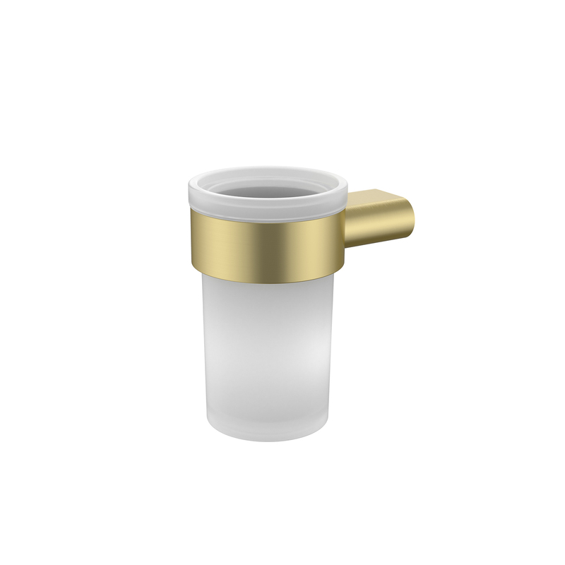 Стакан для ванной комнаты IDDIS Petite PETG0SGi45 (золото матовое/стекло матовое)